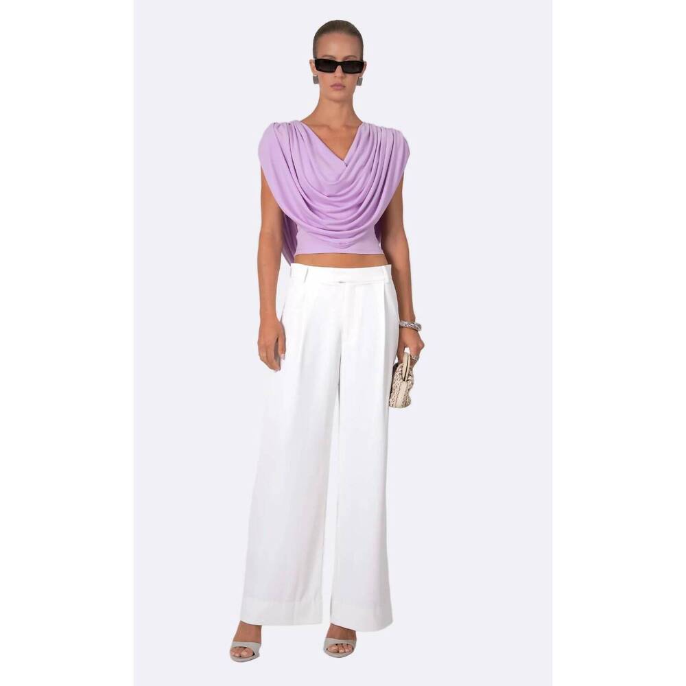 NEW NONCHALANT LABEL catalina cowl neck top in lavender